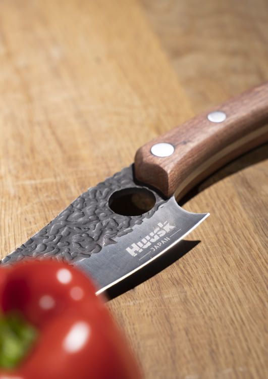 Huusk mes eiken houten handvat